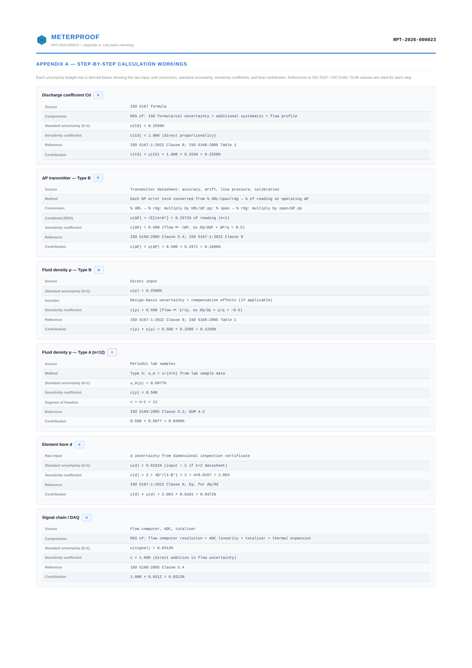 Page 4: step-by-step calculation workings with ISO citations